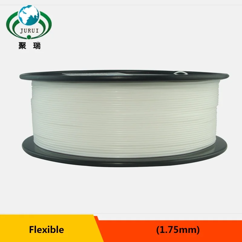 1kg 1 75mm white flexible filament Flex filament rubber filament for 3d printer