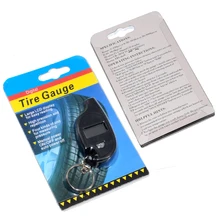 Keychain Tyre-Wheel Air-Pressure-Gauge-Tester Tire Digital Mini New Procession-Tool Portable