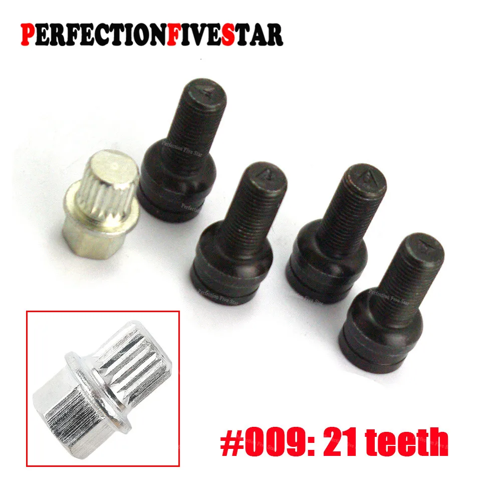 8D0601139F 009 #21 зубцы для VW Golf Jetta Passat Audi A4 A6 A8 TT противоугонное колесо болт Блокировка