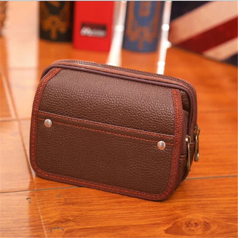 

Hot Sale Casual Men Mobile Phone Waist Pack bag Coin Purse Strap Casual Mobile Phone Bag Waist Bag Belt Waist Pouch
