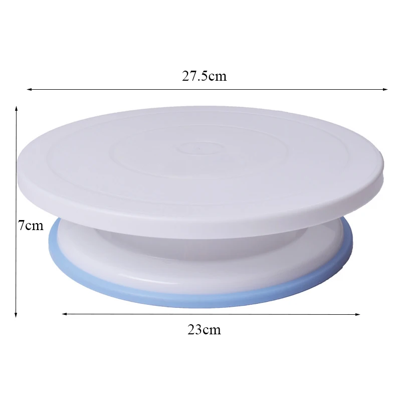  Unibird 10 inch Plastic Cake Turntable Rotating Cake Decorating Tool Home DIY Cake Rotary Table 28c