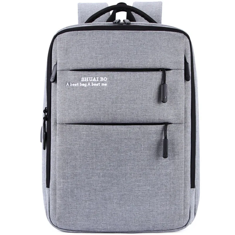 

Business man USB Charge Backpack Waterproof Oxford Material air cushion Laptop Back pack Big Capacity bag For Travel