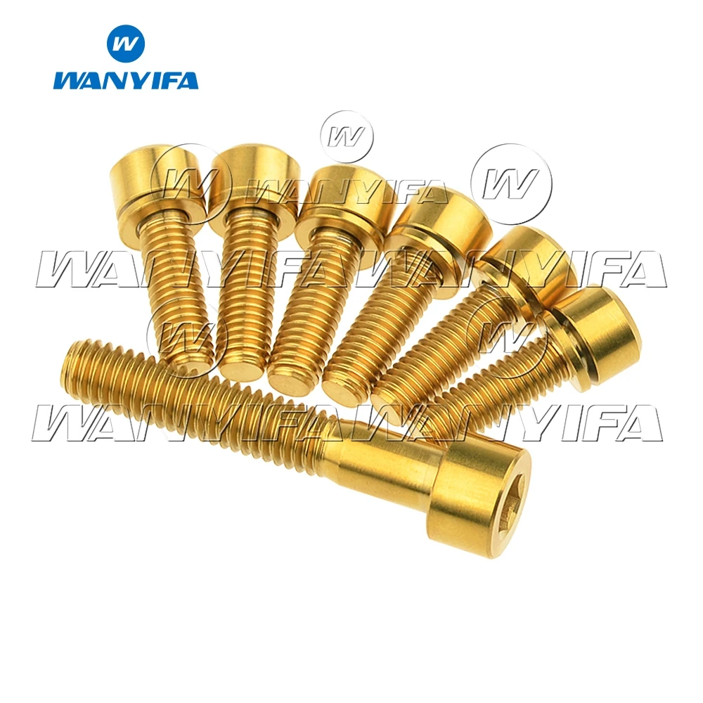wanyifa titanium ti parafusos peças peças para bicicleta parte haste da bicicleta fone de ouvido