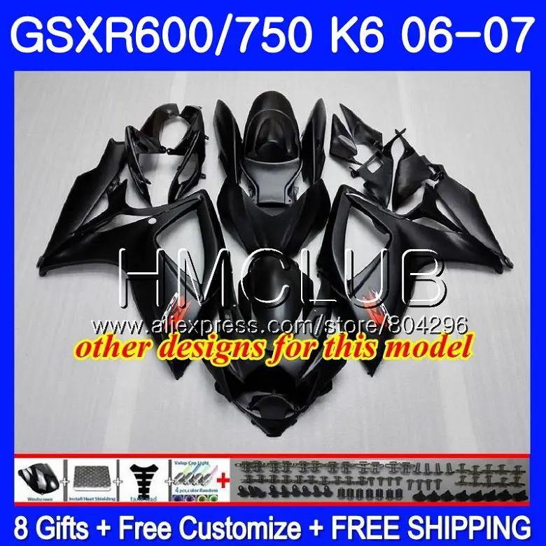 Средства ухода за кожей для SUZUKI GSXR 600 750 GSX R750 GSX-R600 06 07 5HM. 11 GSXR600 06 07 GSXR-750 K6 GSXR750 BACARDI летучие мыши 2006 2007 комплект обтекателей