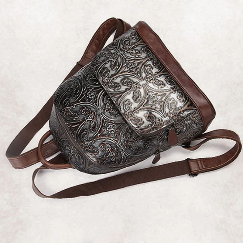 Женский рюкзак из натуральной воловьей кожи в стиле ретро|female backpack|backpack qualityquality