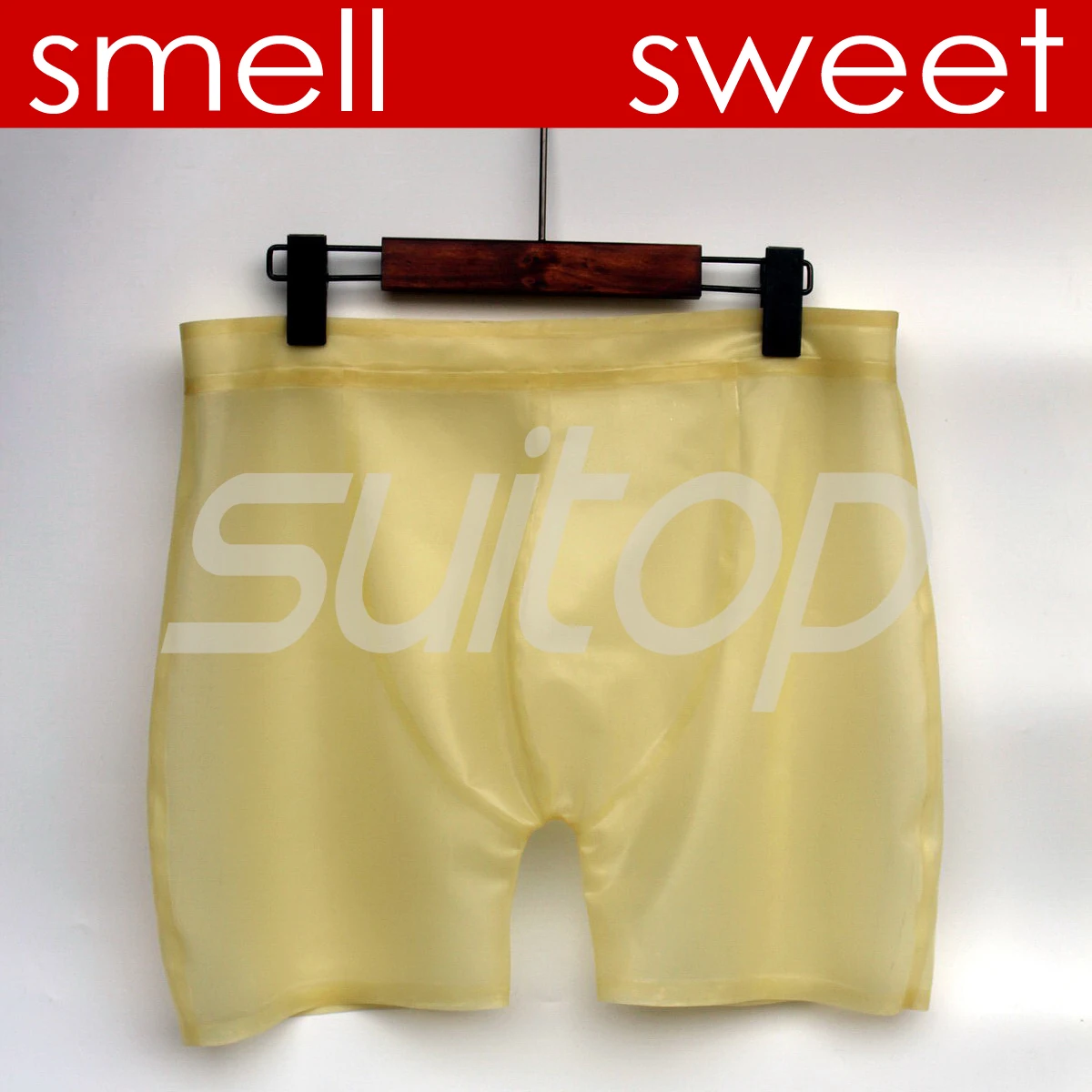 

mens latex shorts trasaprent rubber high quality level