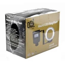 Lightdow LD-48 48 шт. LED Макро LED Кольцевая вспышка свет с ЖК-дисплей Экран Дисплей для Canon Nikon Fujifilm Pentax Olympus Зеркальные фотокамеры