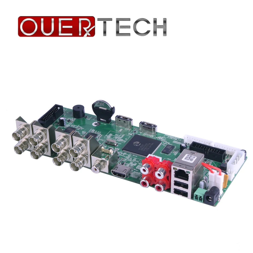 

OUERTECH AHD CVI TVI IP CVBS 5 in1 4CH 4MP 4M-N CCTV DVR 8CH RCA Audio IN 2 SATA HDD Port ONVIF Surveillance DVR Main board