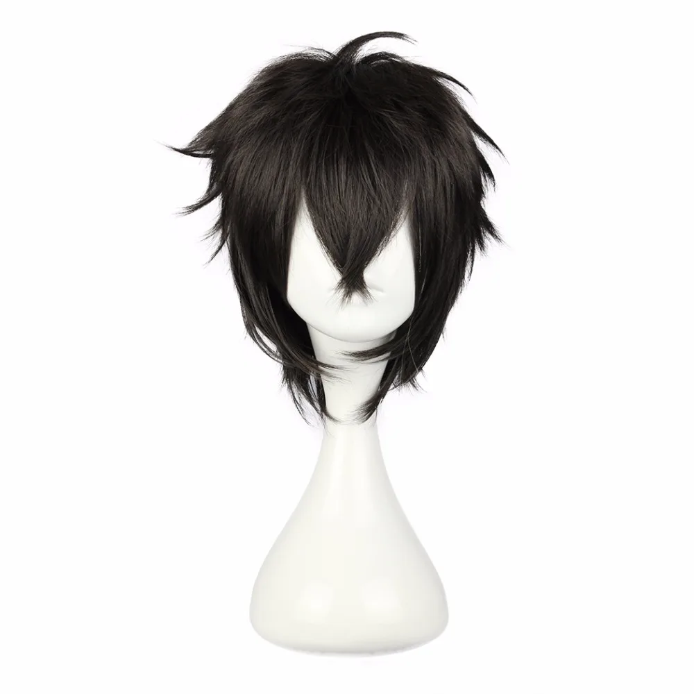Дешево Mcoser 30 см короткие Косплэй парик синтетические JAPANESE BLACK 100% Высокая Температура Волокно волос 5 стилей Цвет Бесплатная доставка парик 339