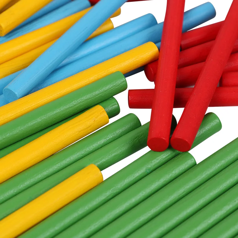 Montessori Education Mathematics Math Toys Arithmetic Counting Preschool Spindles Wooden Educational Toys For Kids Children
