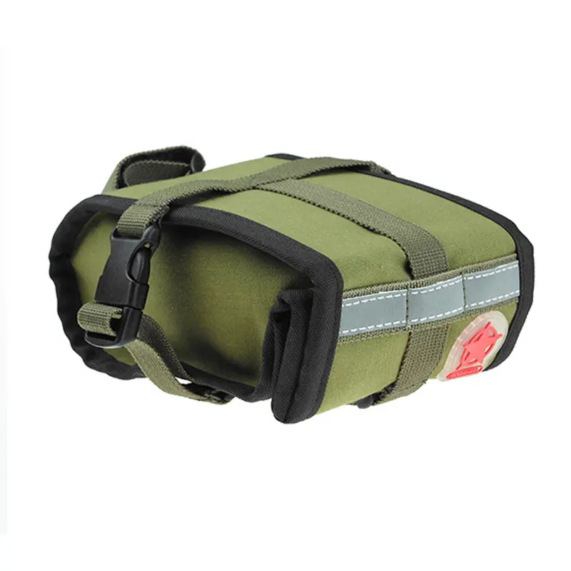 Bicicletta ROSWHEEL Retro della Tela di canapa Stoccaggio Borsa Da Sella Reggisella Tail Pouch Ciclismo MTB Della Bici Della Str