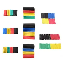 Encolhendo Calor Tubo Do Psiquiatra 328 Pcs Colorido 2:1 Poliolefinas Tubulação 164 Pcs Conjunto Tubo Luva Enrole Fio Manga Envoltório Sortidas 8 tamanho