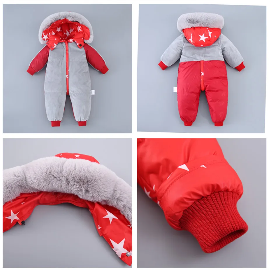 2019 New winter jumpsuits outerwear 4 colour kids winter jacket for girls snowsuit down boys coat