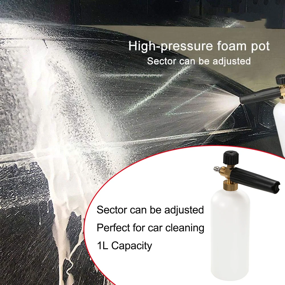 Car Washer Snow Foam 1000ml High Pressure Soap Foamer Cleaner Auto Washing Adjustable Nozzle Sprayer For Karcher K Series Car Washer Snow Foam 1000ml High Pressure Soap Foamer Cleaner Auto Washing Adjustable Nozzle Sprayer For Karcher K Series
