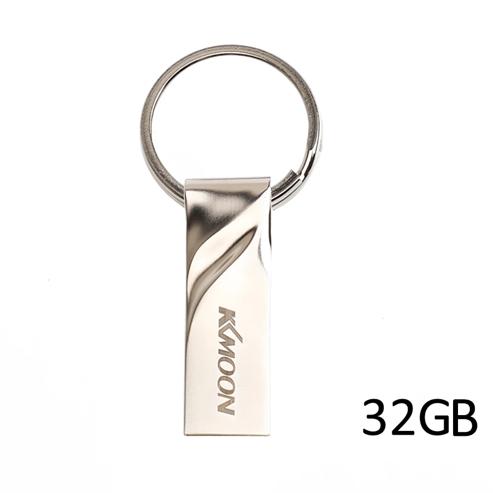KKMOON CW10292 цинковый сплав USB флеш-накопитель водонепроницаемый накопитель 32 ГБ/64 ГБ USB 2,0 флеш-накопитель с кольцом для ключей