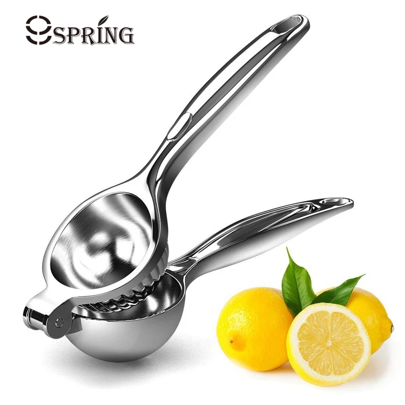 Citrus Press Lemon & Lime Squeezer Large Bow Stainless Steel Manual Juicer