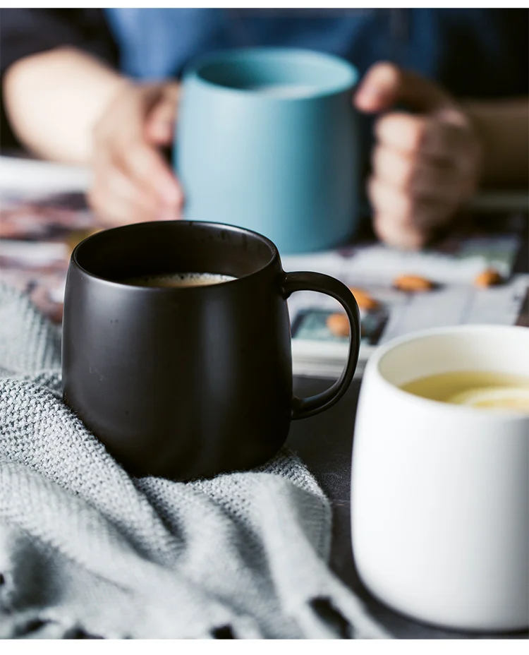 NIMITIME матовая кружка в скандинавском стиле, керамическая чашка для воды, Офисная ручка, чашка для домашнего молока, чая
