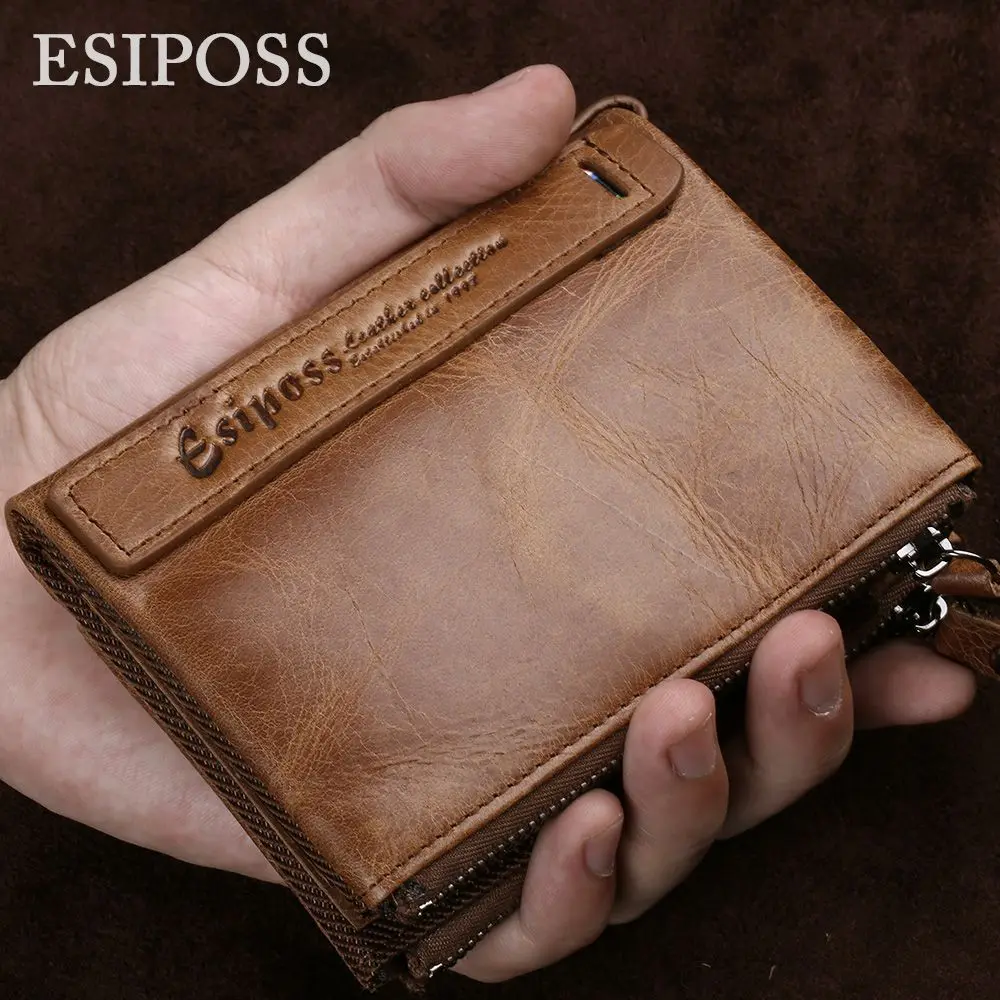 100 Genuine Leather Men Wallet High Quality Luxury Brand Design Mens Wallets Fashion Soft