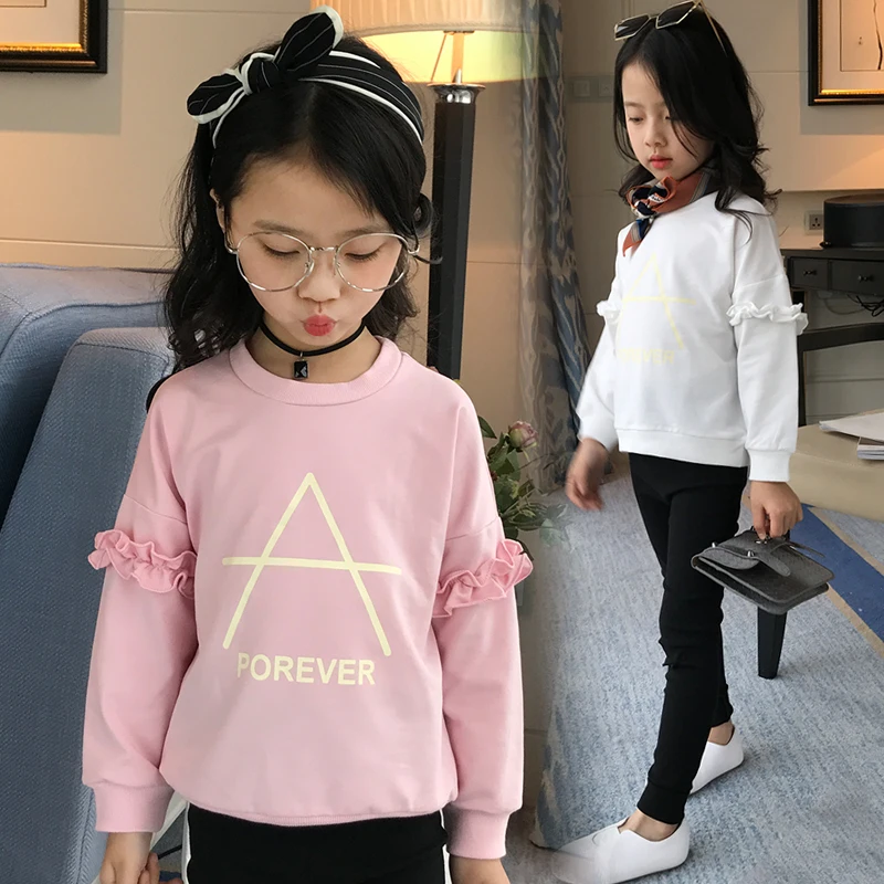 Girls White 3//4 Sleeve Shirt 9-10 Years ~