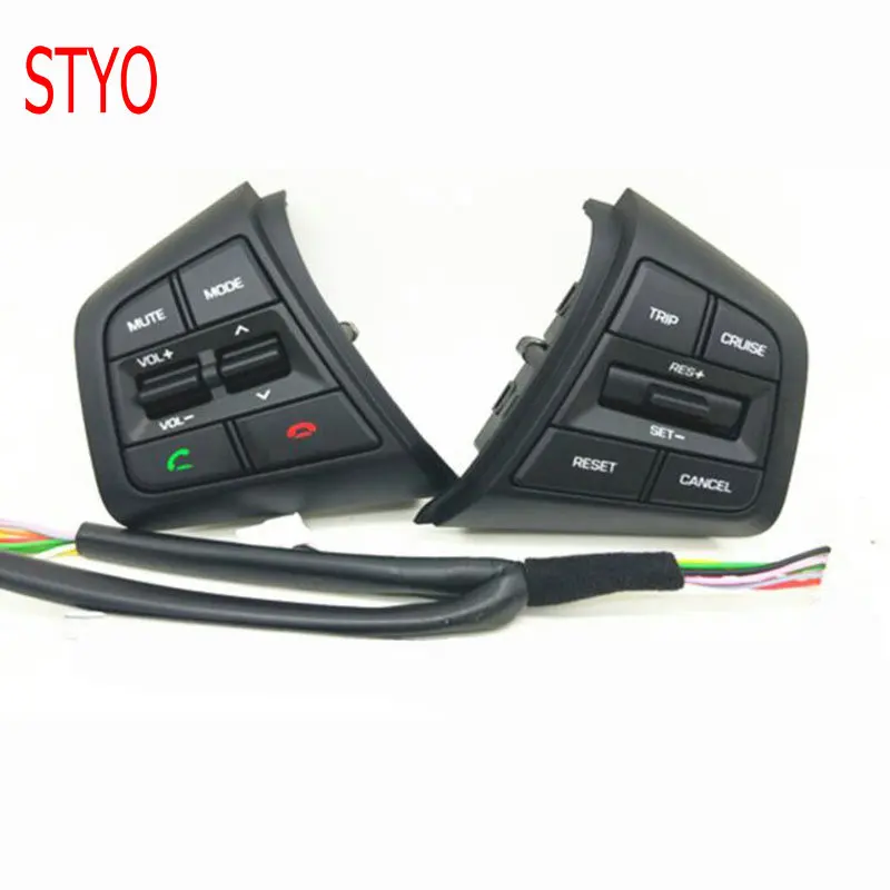 Botón de Control remoto de Control de crucero del volante del coche de STYO botón de teléfono Bluetooth para Hyundai ix25 (creta) 1.6L 2017 20