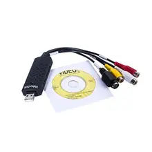 1 канал AV USB 2,0 карты захвата видео ТВ DVD VHS Аудио Захват адаптер карта наблюдения видео монитор DVR win 7 8 10 Win XP