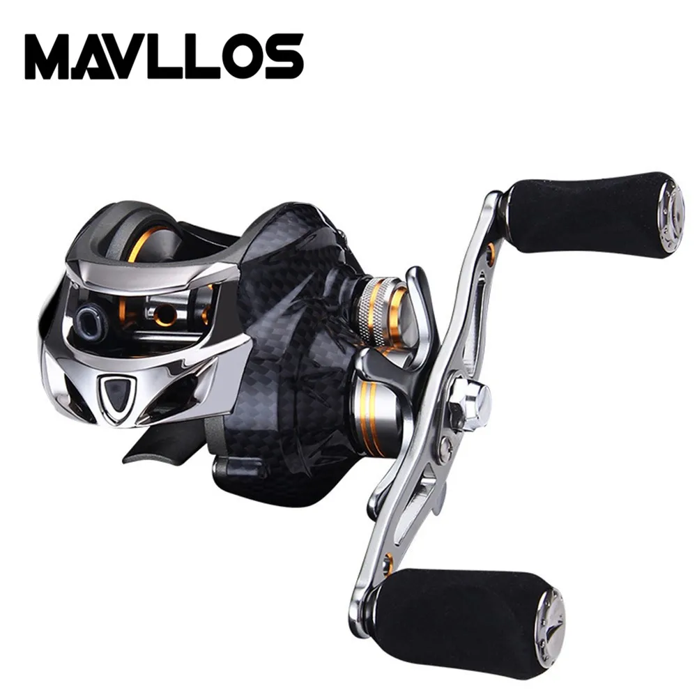 

Mavllos Saltwater Fishing Casting Reel High Ratio 7.0:1 Left Right Hand Centrifugal Magnetic Braking System Baitcasting Reel