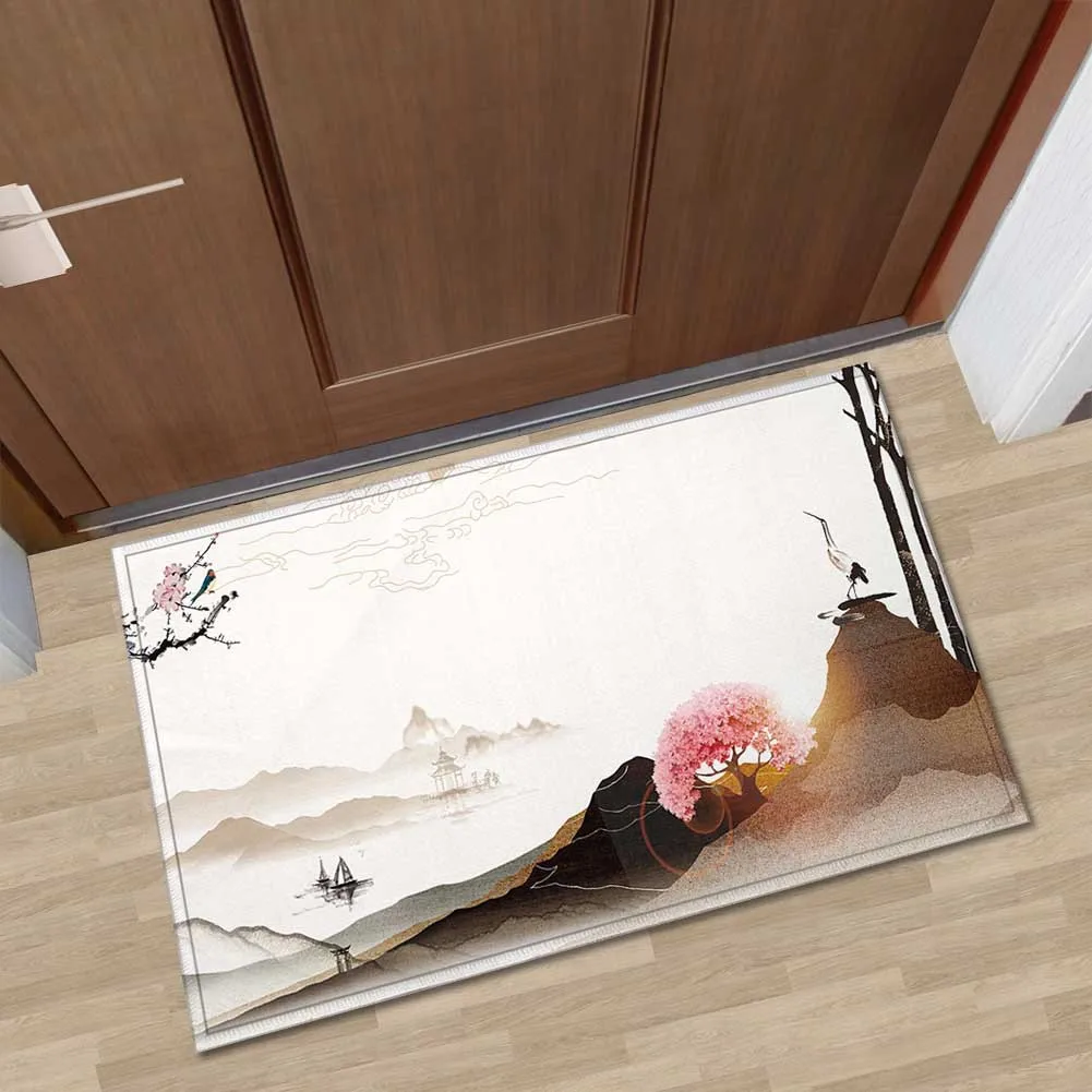 Zeegle 3D ландшафтный Коврик с рисунком для входной двери нескользящий кухонный