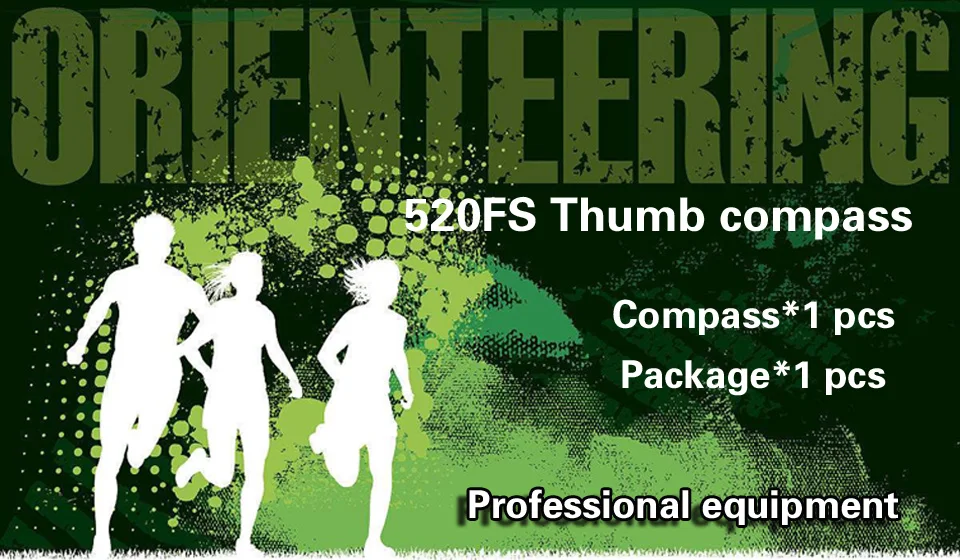 Bússola de Orientação Profissional ao ar Livre ao ar Caça ao Tesouro Polegar Oross country Orienteering Livre Forte Bússola Magnética 2 High Quality Esporte e Lazer