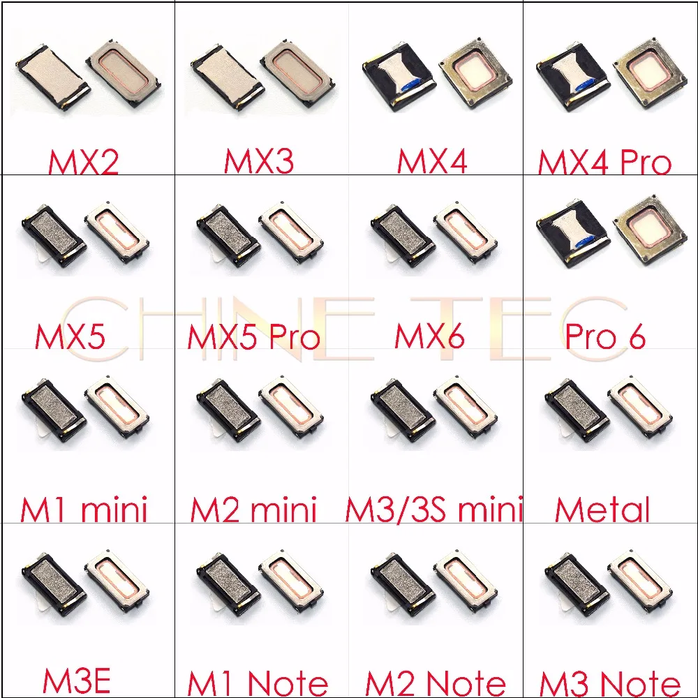 2x наушник Динамик приемник для Meizu MX3 MX4 MX5 MX6 pro6 pro7 плюс M1 M2 M3 M3S M5 M5C M5S M6 Примечание U10 U20 металлический M3E E2 E3 A1