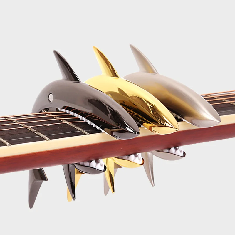 Электрогитара в форме акулы цинковый сплав Капо быстросменный Зажим для акустической классической гитары аксессуары для музыкальных инструментов