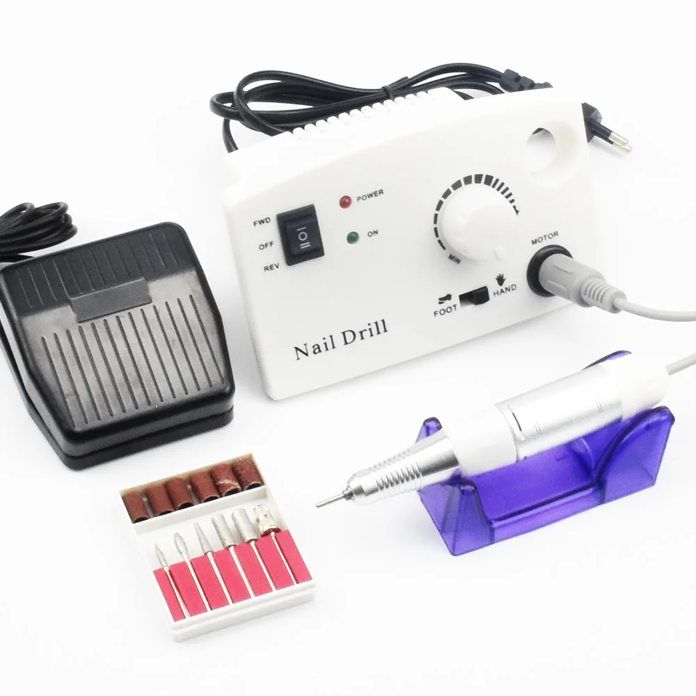 

Electric Nail Drill Maniure Machine 35000RPM Pro Diamond Nail Cutter Bit Pedicure kit Machine Nail Drill File Nail Polisher Tool