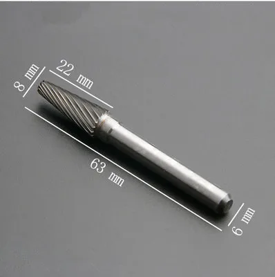

8MM Tungsten Carbide Rotary Burrs Milling Cutter Rotary Tool Burr Rotary Dremel Tools Electric Grinding 6MM Shank