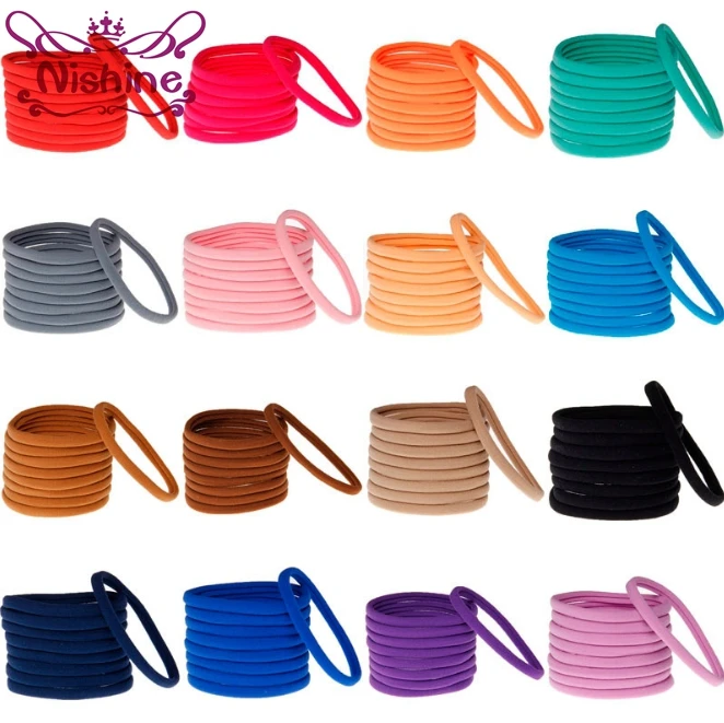 

Nishine 50pcs/lot Nylon Headband for Baby Girl Hair Accessories Elastic Head Band Kid Children Fashion Headwear