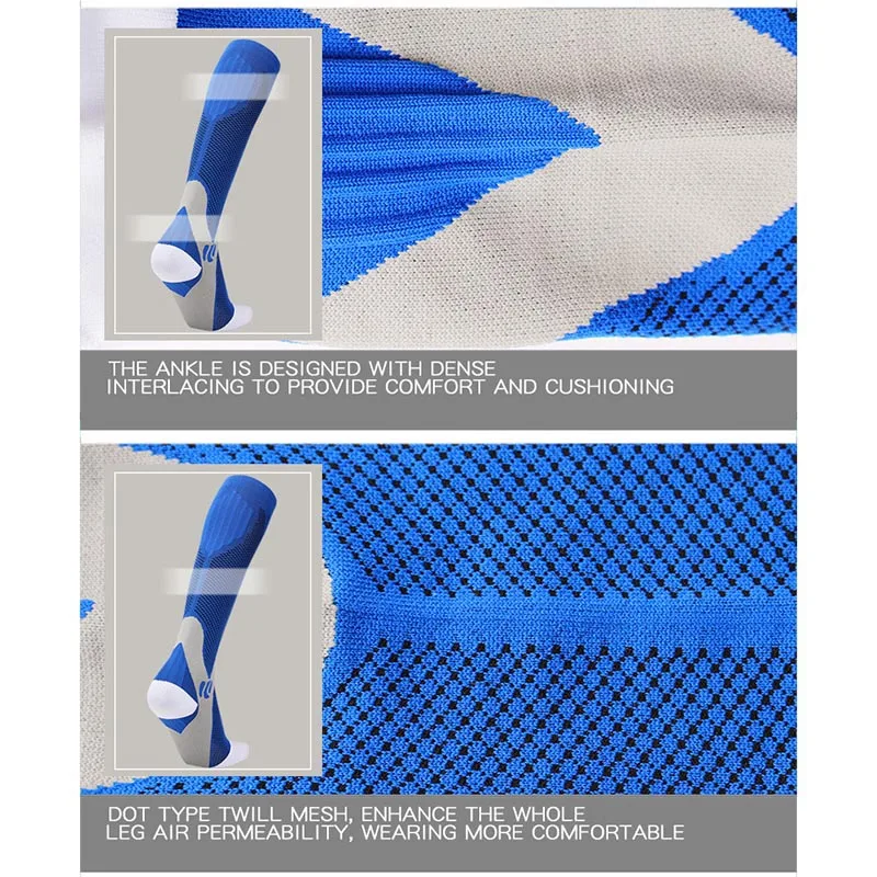 

2 Pairs Medical Althetic Compression Socks for Men Nursing Performance Socks for Running Marathon BB55