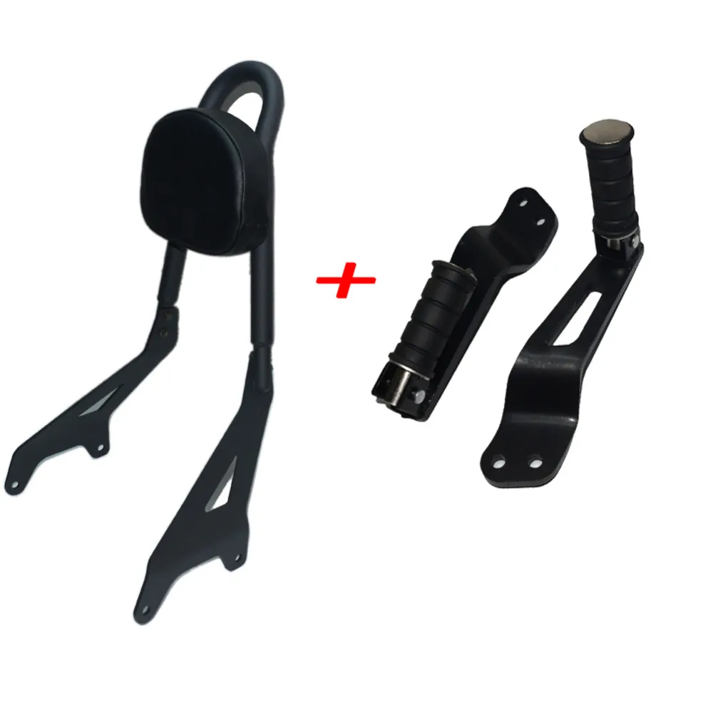 Buy Motorcycle Backrest Sissy Bar Parts Footpegs Rear