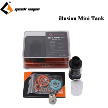 

Original Geekvape illusion Mini Tank 3ml Sub Ohm Atomizer with Bottom Airflow Top refill System E-Cigarettes Clearomizer