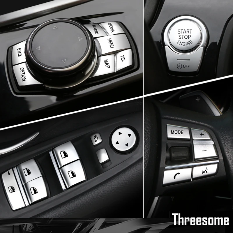 SRXTZM для BMW F10 F07 F06 F12 F13 F01 F02 F20 F30 F32 Автомобильная хромированная крышка из АБС