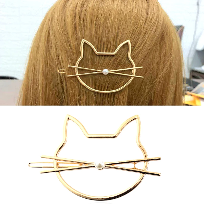 

Kitty Clip Hair Jewelry Gadgets for Women Female Hair Jewelry Hairpins Beauty Styling Crown Hair Pins Gift for Girls 2019 New