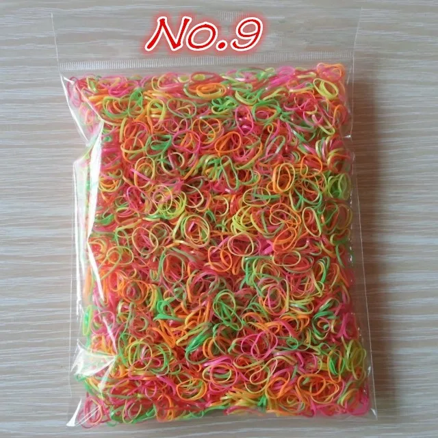 About 1000pcs/bag (small package) 2015 New Child Baby TPU Hair Holders Rubber Bands Elastics Girls Tie Gum Hair Accessories -