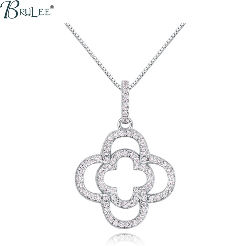 2016 New Fashion luxury S925 Silver Necklace Swarovski Elements Crystal Flower necklace Pendant Wedding Jewelry Wholesale
