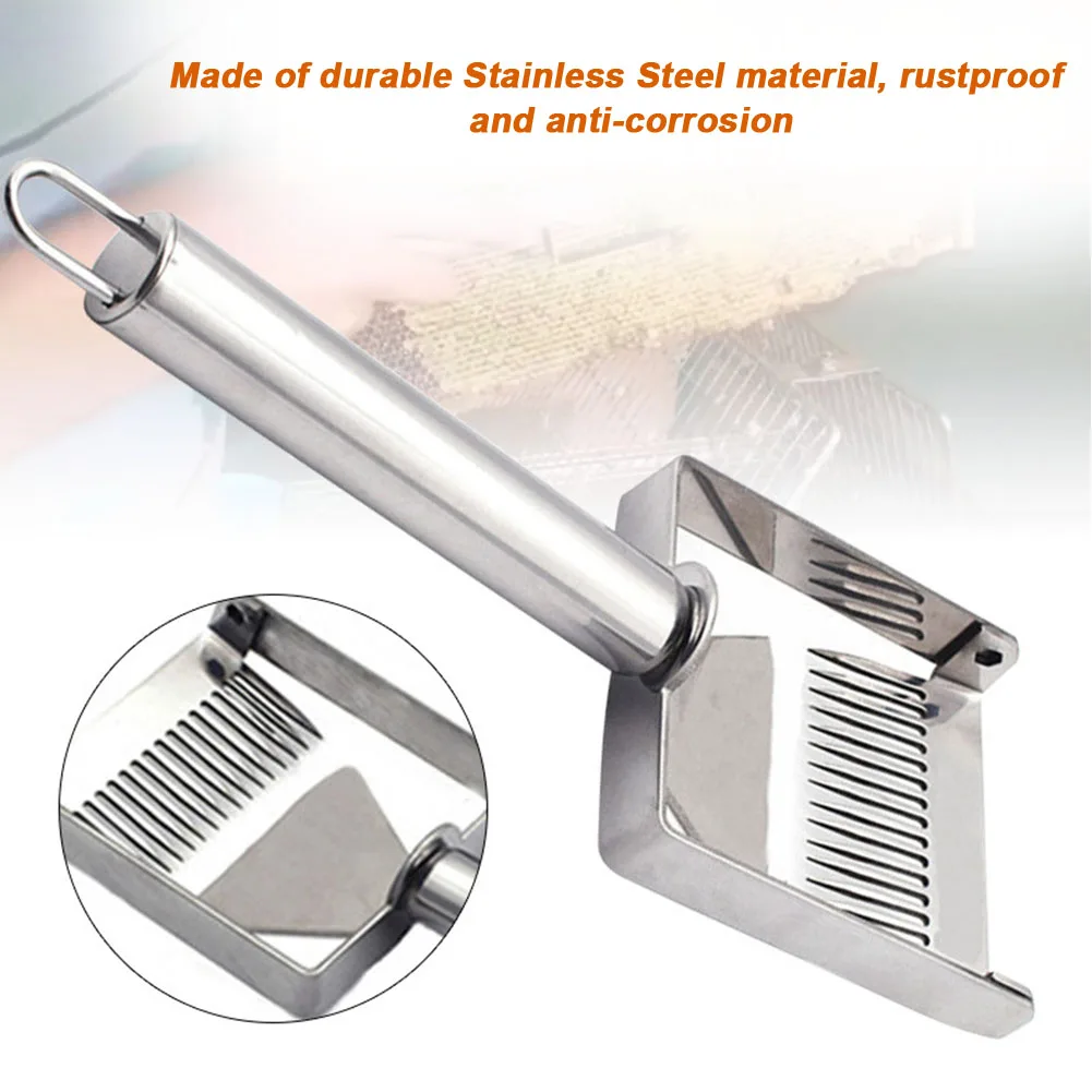 

Apiary Shovel Uncapping Bee Hive Stainless Steel Durable Multifunction Balance Beekeeping Tool Honey Fork Scraper Farm Practical