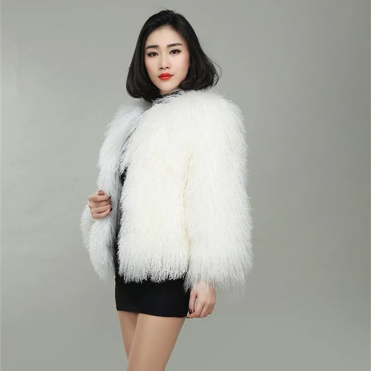 Plage Laine Fourrure Vêtements Mongolie Nouveau Manteau Style Femme De Moutons n1zIzqP4