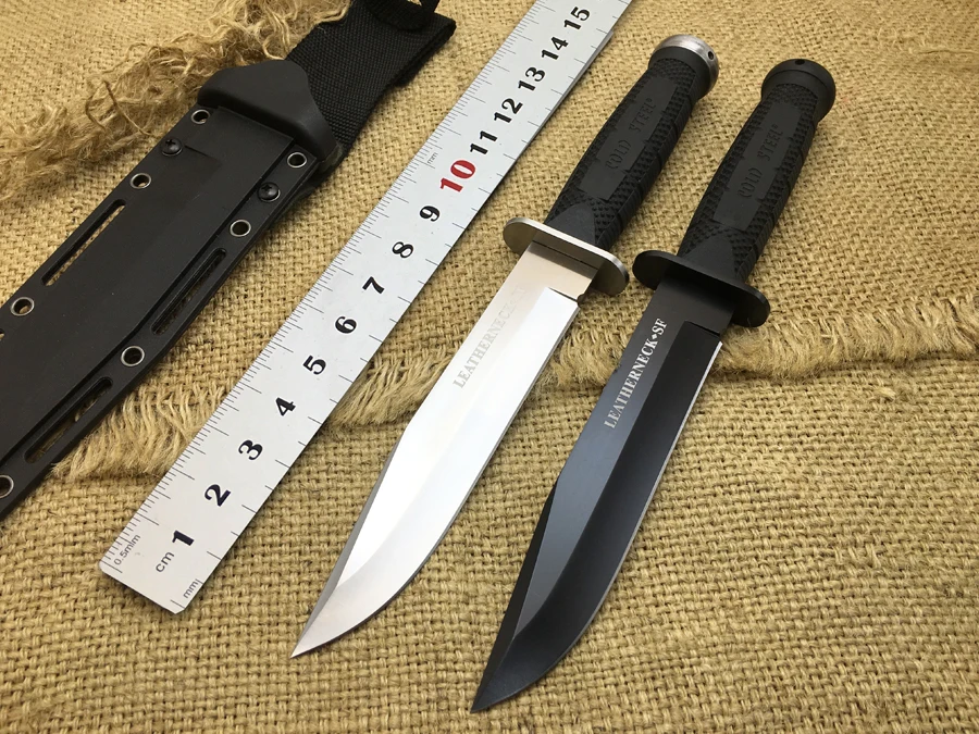 2 Options Fixed Knives Cold Steel 39LSFD Leatherneck SF D2 Blade ABS