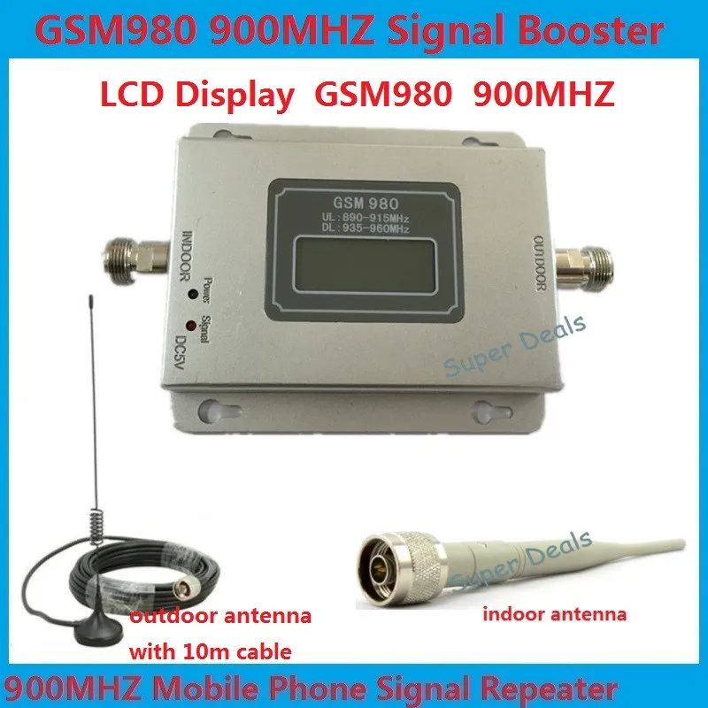 

Best price LCD booster! GSM 980 900mh cell phone signal booster repeater amplifier ,mobile signal repeater gsm booster + antenna