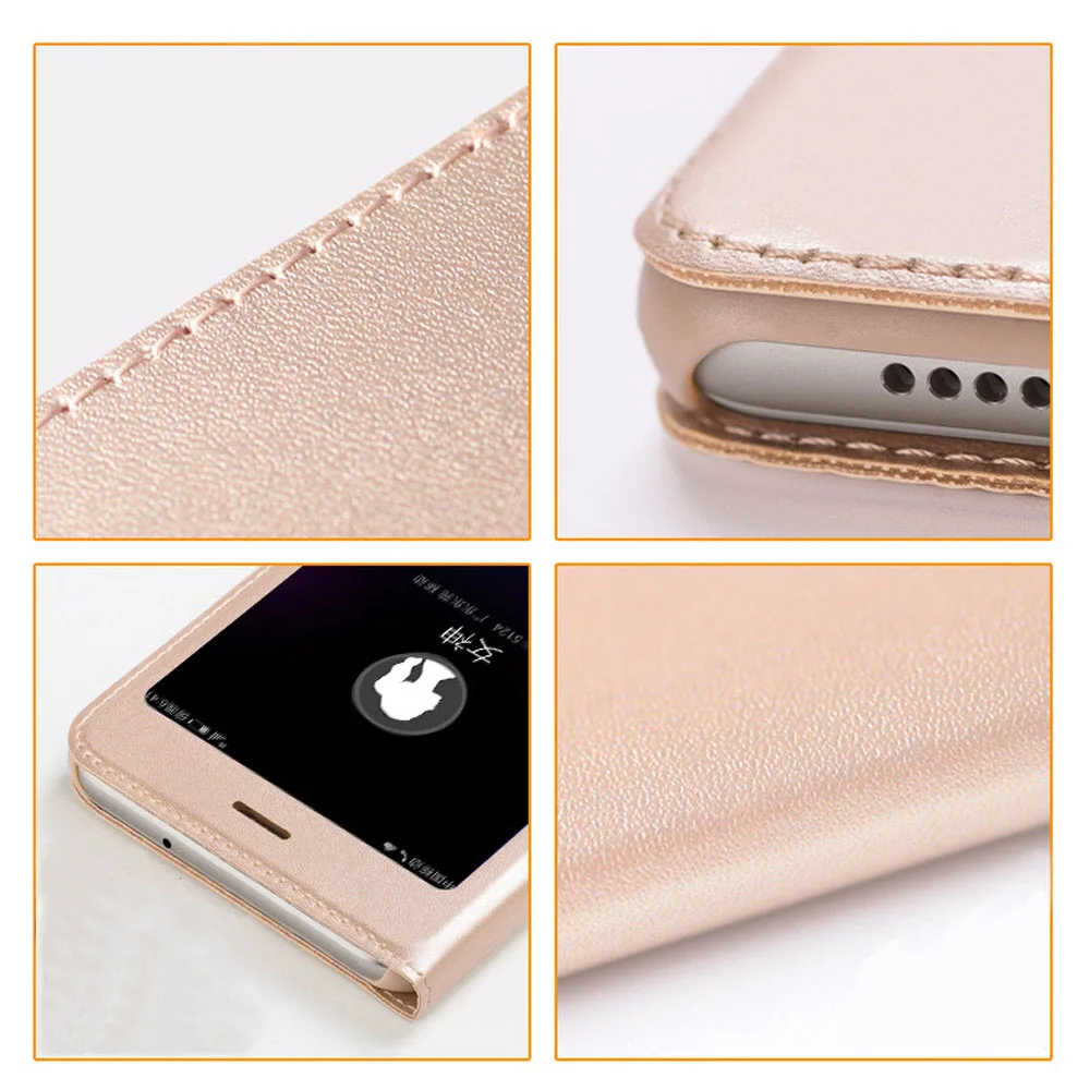Кожаный чехол с откидной крышкой для Huawei P Smart Psmart Enjoy 7S Enjoy7S 5 65 Роскошный полным