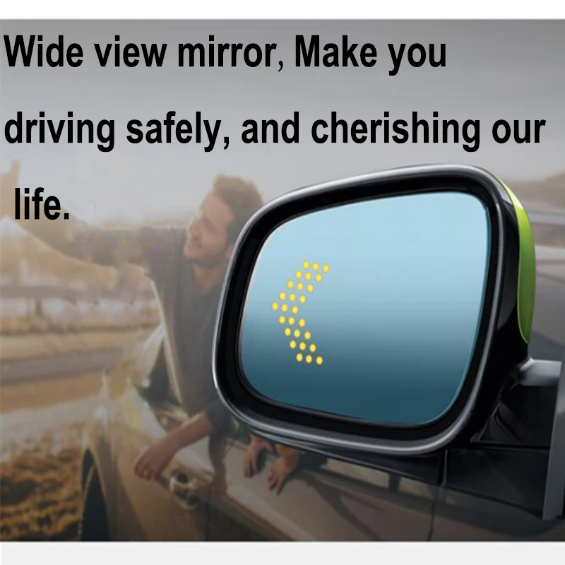 

2018 AUDEW Car Side 360 Wide Angle Arc Convex Mirror Vehicle Small Round Mirror With Anti- Glare For Toyota Corolla 14-17