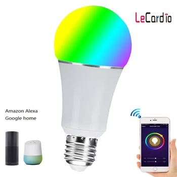 

Smart Wifi Home Light Bulb LED Dimmable Voice Wake Up Light Bulb Night Lamp For Living Room Bedroom Study Home Lighting Fixture