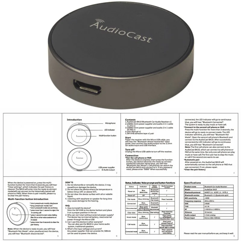 Мини-аудио Bluetooth динамик Apt-X Беспроводной Bluebooth 4,2 динамик s с Micphone