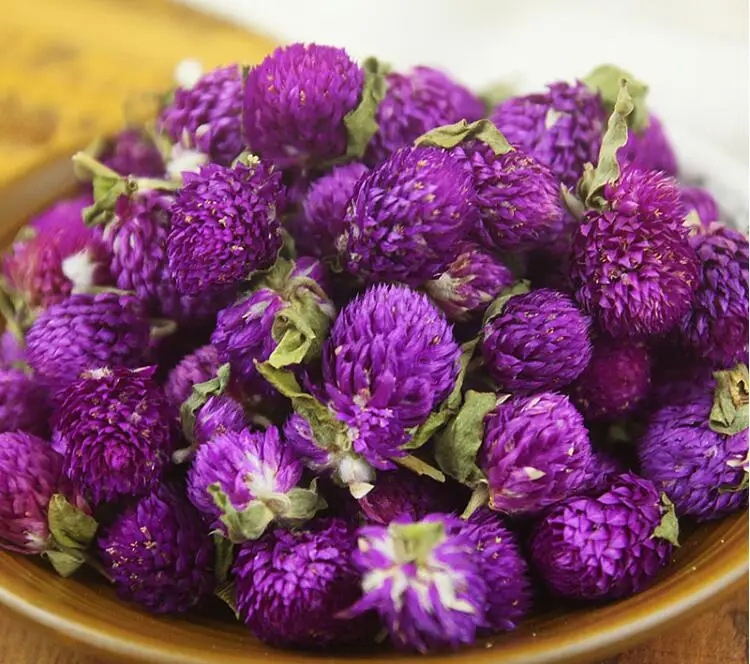 Фиолетовый Gomphrena globosa бутоны естественным образом высушенный цветок, прессованные цветы DIY День рождения/Рождество/офис украшения аксессуары 20 шт