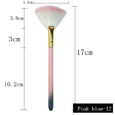 Кисти для макияжа 1 шт. Косметика зубная щетка для порошка Тональная основа крем Кисть Одиночная синтетическая щетка для волос FL-1 - Handle Color: 1.98